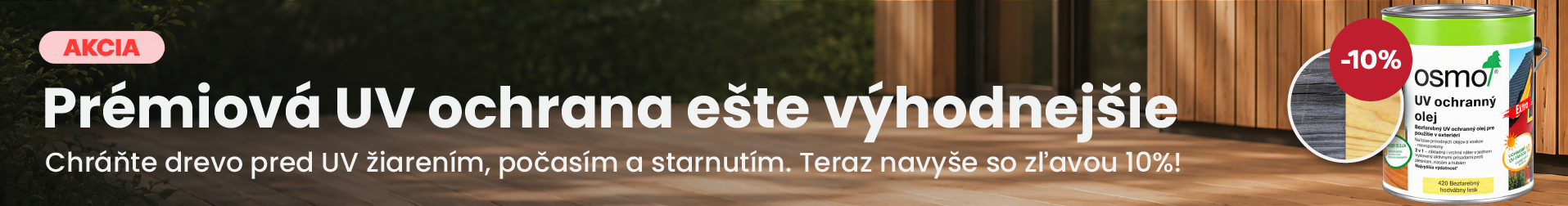 10 % zľava na 2,5l balenie OSMO 420