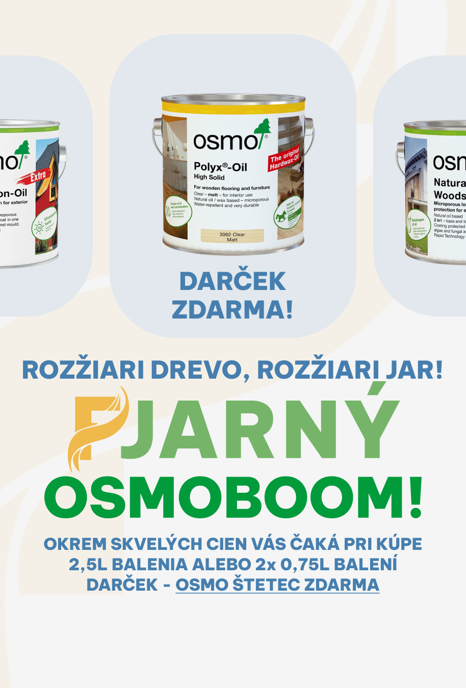 Obrázok popisujúci Jarné akcie OSMO