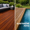 Drevená terasa ošetrená Osmo Terasovým olejom 007 Teak (bez UV ochrany)