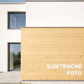 Drevený fasádny obklad ošetrený Osmo UV Ochranným olejom farebným 424 Smrek – vizualizácia transparentného exteriérového náteru