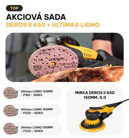 SADA DEROS II 650 150MM + BRÚSIVO ULTIMAX LIGNO