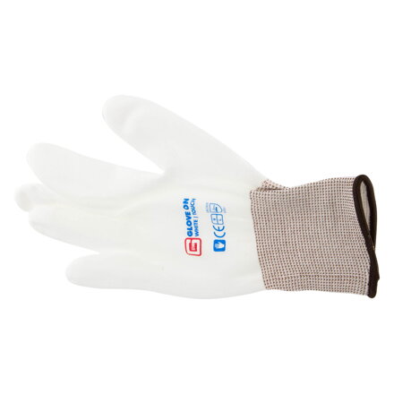Rukavice Glove On Touch (3 kusy) biele L