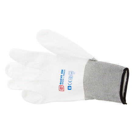 Rukavice Glove On Touch (3 kusy) biele XL