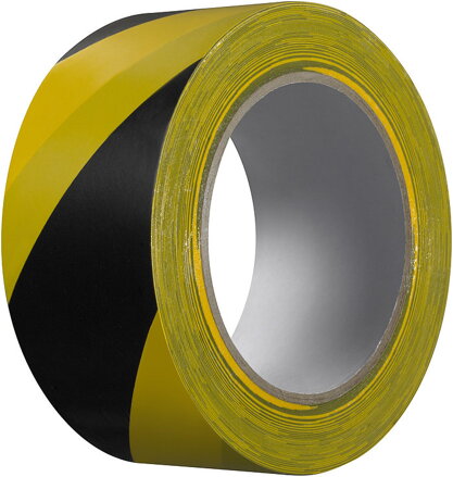 Kip 339-57 PVC Výstražná lepiaca páska, dĺžka 33 m, žlto-čierna