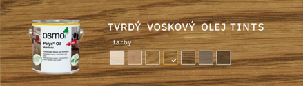 Osmo Tvrdý voskový olej FAREBNÝ 3072 jantárová