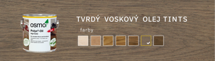 Osmo Tvrdý voskový olej FAREBNÝ 3074 grafit