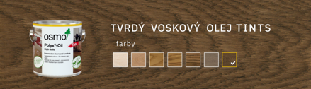 Osmo Tvrdý voskový olej FAREBNÝ 3075 čierna