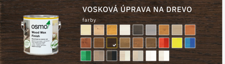 Osmo Dekoračný vosk transparentný 3161 ebenové drevo
