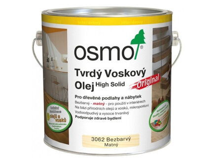 Osmo Tvrdý voskový olej ORIGINAL 3062 bezfarebný, matný