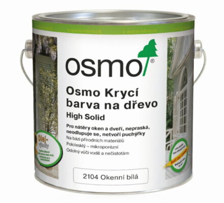 Osmo Krycia farba na drevo 2104 biela