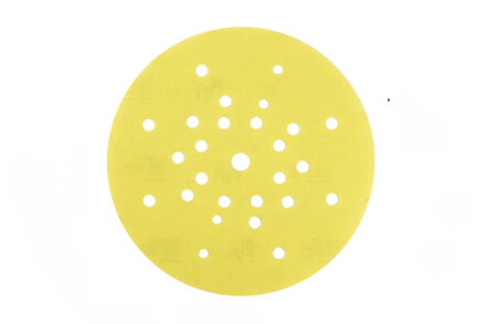 Mirka®Yellow Abrasive Soft Grip Ø 225 mm Grip 27 Holes 25/pack
