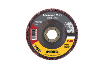 Abranet Max Flap kotúč T29 115mm ALOX 10/bal
