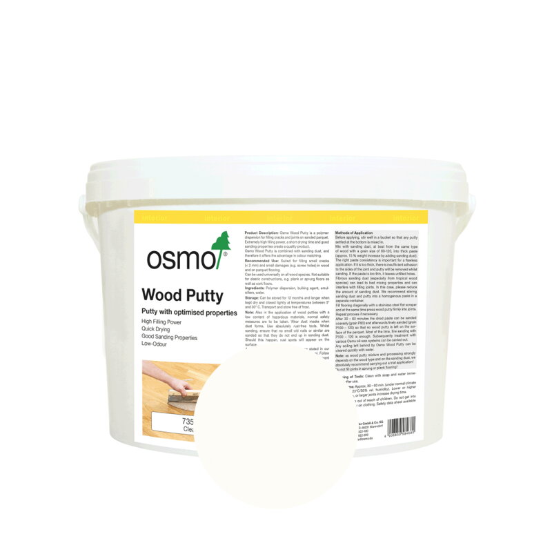 Osmo Tmel na drevo a parkety 7350 - Biely