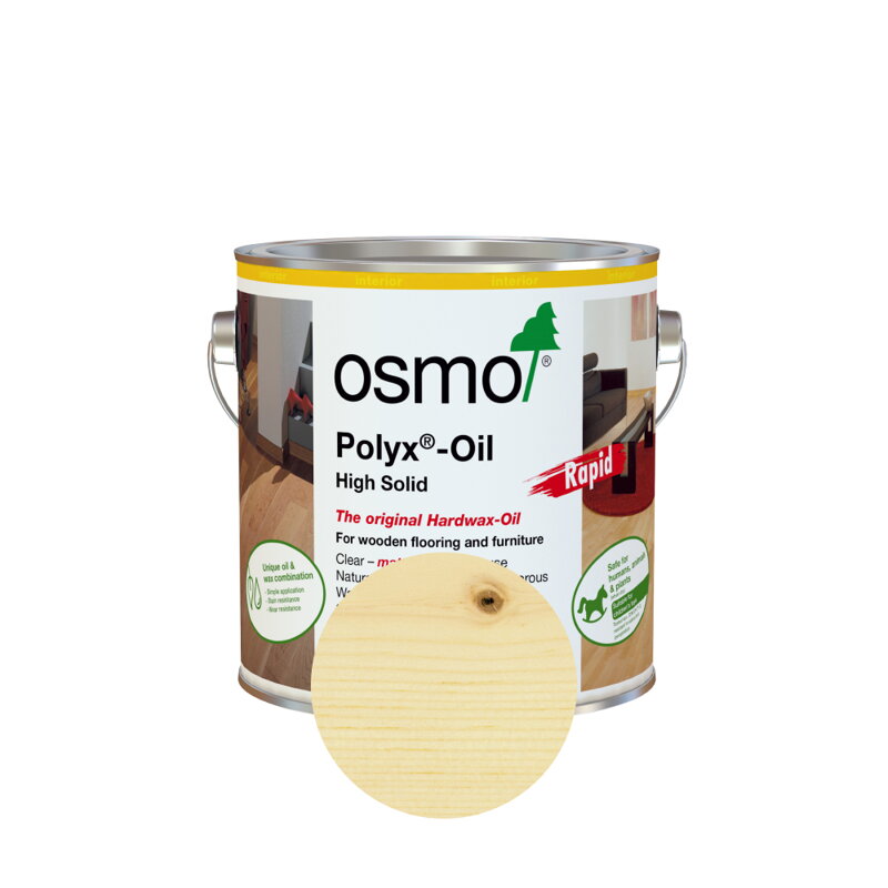 Osmo Tvrdý voskový olej RAPID  3232 Bezfarebný polomatný