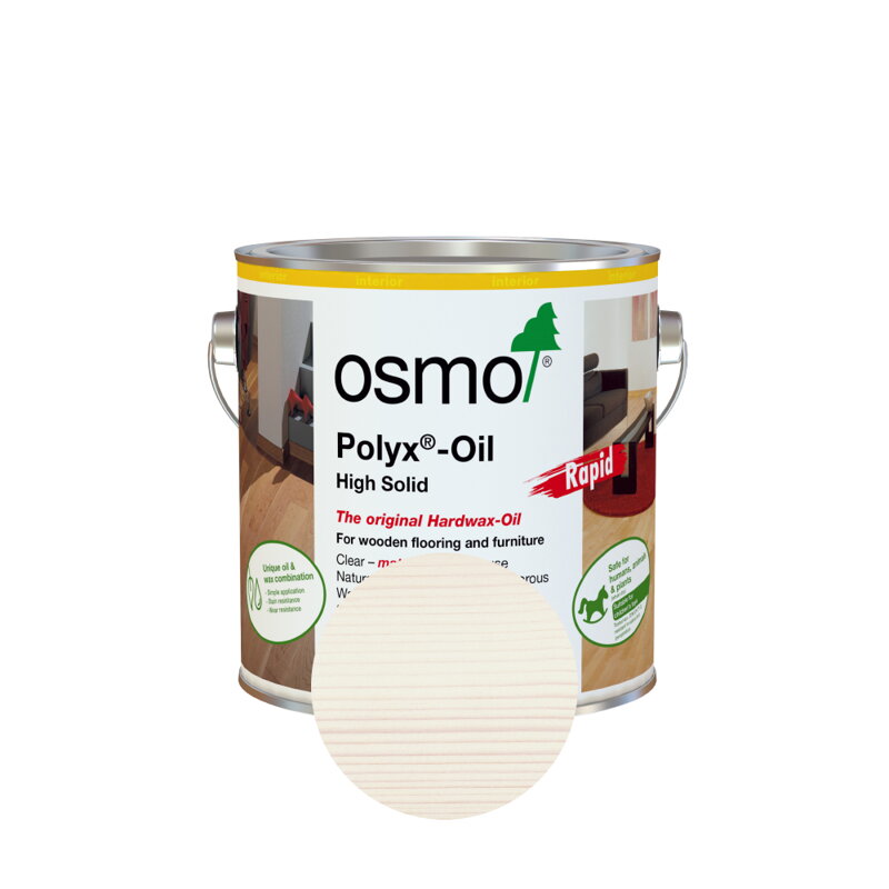 Osmo Tvrdý voskový olej RAPID 3240 Transparentný biely