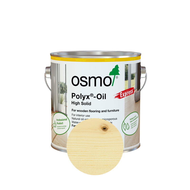 Osmo Tvrdý voskový olej EXPRES 3332 Bezfarebný polomatný