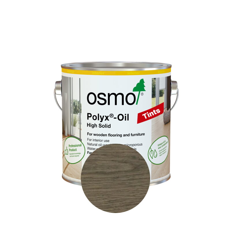 Osmo Tvrdý voskový olej FAREBNÝ 3074 Grafit