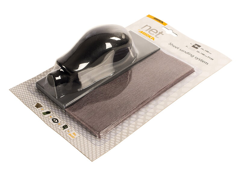 Brúsny blok 70x198mm Grip 22-dier+3 pásiky P120 sivý