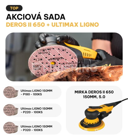 SADA DEROS II 650 150MM + BRÚSIVO ULTIMAX LIGNO