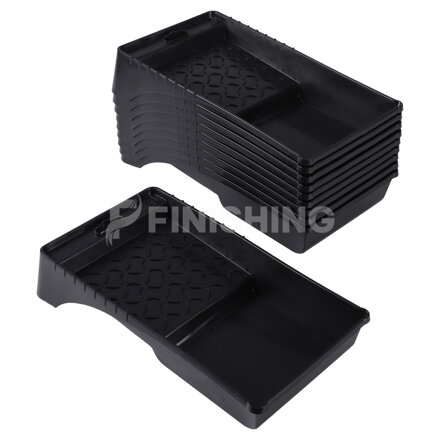 Podnos na farby Copenhagen Pro Small, 14,5x28,3 cm, čierny plast, stohovateľný