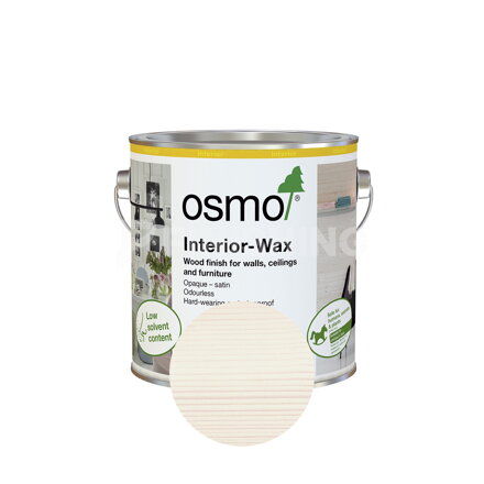 Osmo Vosk do vnútorných priestorov 7393 Biely transparentný