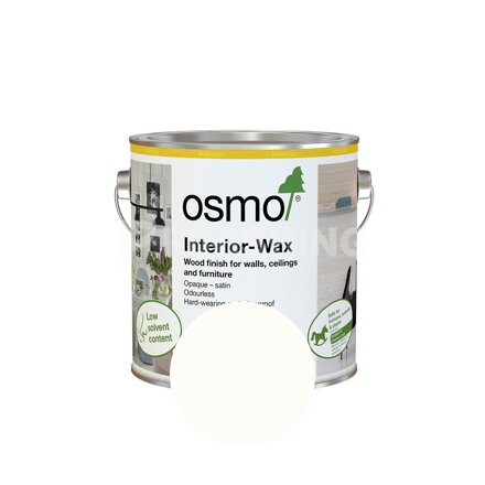 Osmo Vosk do vnútorných priestorov 7394 Biely krycí