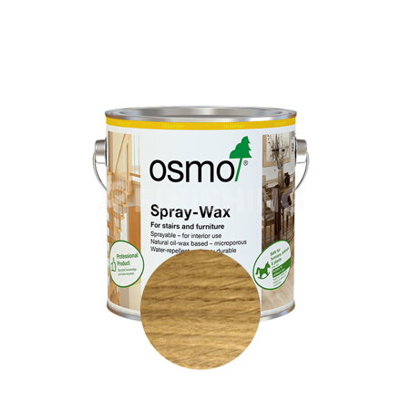 Osmo Dekoračný vosk na aplikáciu striekaním 3009 - Bezfarebný polomatný (Protišmyk R9)