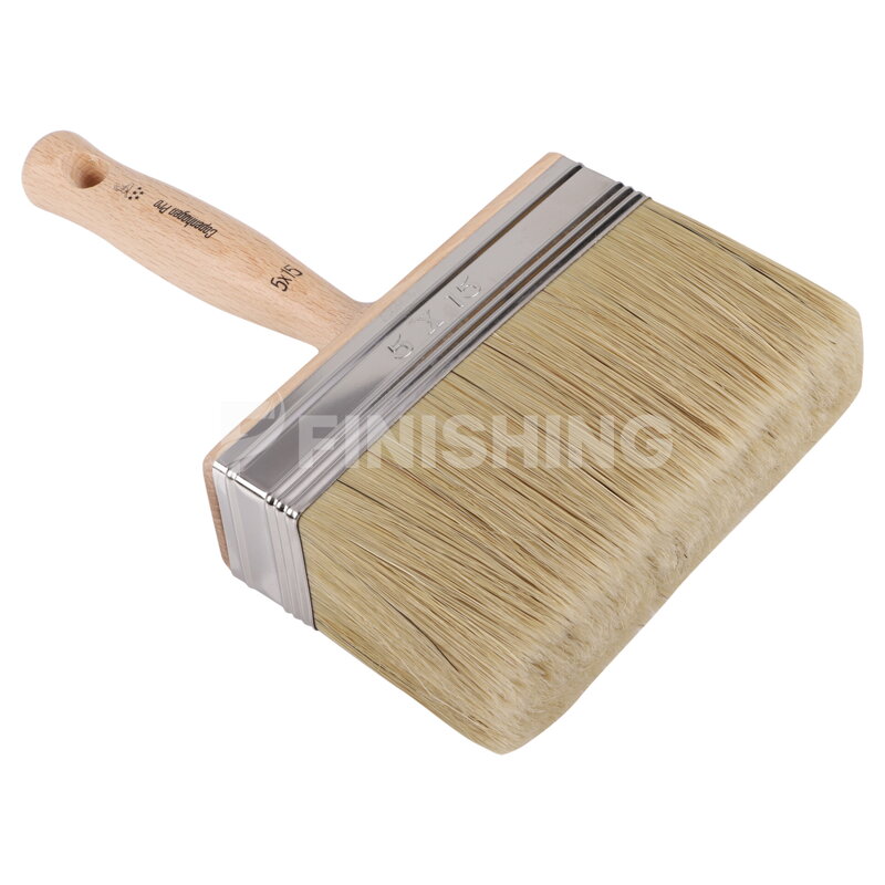 "Copenhagen Pro CLASSIC Blokwitter štetec 5*, No. 5x15,  Zmes bielych čínskych štetín  drevená rukoväť"