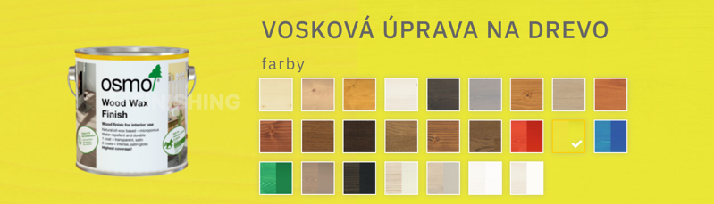 Osmo Dekoračný vosk intenzívne odtiene 3105 žltá