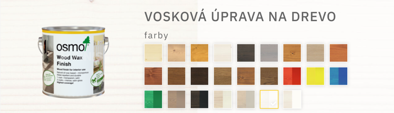 Osmo Dekoračný vosk Intenzívny 3186 biely - matný