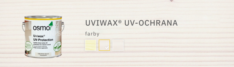 Osmo UVIWAX® UV Ochrana 7266 biely smrek transparentný