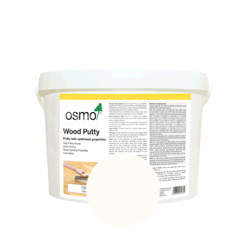 Osmo Tmel na drevo a parkety 7350 - Biely