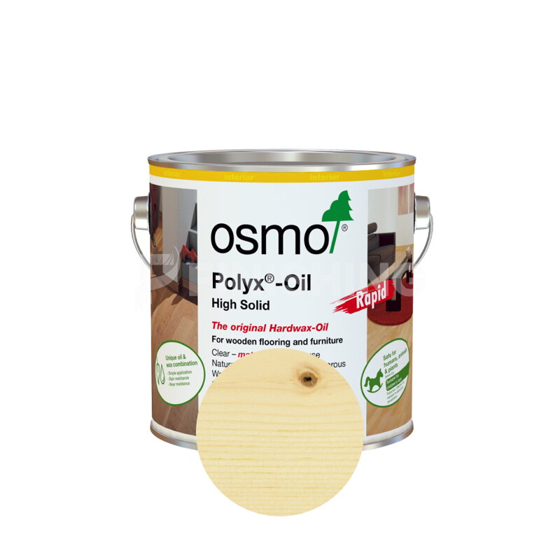 Osmo Tvrdý voskový olej RAPID  3232 Bezfarebný polomatný