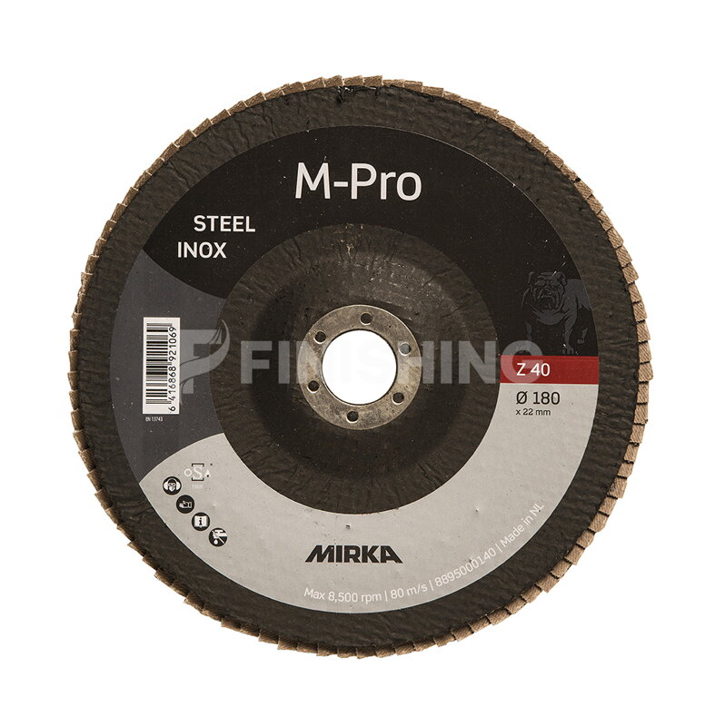 Lamelový kotúč M-PRO 180x22mm Inox ZIR 10/bal